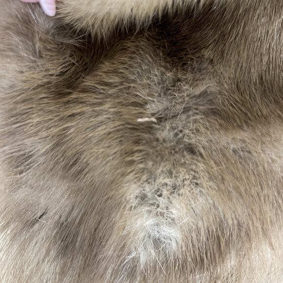 Cain-Sloan Nashville Vintage Mink Fur Stole Caplet Light Brown One Size - Picture 6 of 7